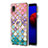 Coque Silicone Motif Fantaisie Souple Couleur Unie Etui Housse avec Support Bague Anneau Y03B pour Samsung Galaxy A01 Core Petit