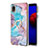 Coque Silicone Motif Fantaisie Souple Couleur Unie Etui Housse avec Support Bague Anneau Y03B pour Samsung Galaxy A01 Core Petit