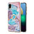 Coque Silicone Motif Fantaisie Souple Couleur Unie Etui Housse avec Support Bague Anneau Y03B pour Samsung Galaxy A02 Petit