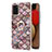 Coque Silicone Motif Fantaisie Souple Couleur Unie Etui Housse avec Support Bague Anneau Y03B pour Samsung Galaxy A02s Petit