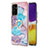 Coque Silicone Motif Fantaisie Souple Couleur Unie Etui Housse avec Support Bague Anneau Y03B pour Samsung Galaxy A05s Petit