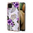 Coque Silicone Motif Fantaisie Souple Couleur Unie Etui Housse avec Support Bague Anneau Y03B pour Samsung Galaxy A12 5G Petit