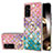 Coque Silicone Motif Fantaisie Souple Couleur Unie Etui Housse avec Support Bague Anneau Y03B pour Samsung Galaxy A15 4G Colorful