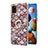 Coque Silicone Motif Fantaisie Souple Couleur Unie Etui Housse avec Support Bague Anneau Y03B pour Samsung Galaxy A21s Petit