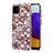 Coque Silicone Motif Fantaisie Souple Couleur Unie Etui Housse avec Support Bague Anneau Y03B pour Samsung Galaxy A22 4G Petit