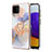 Coque Silicone Motif Fantaisie Souple Couleur Unie Etui Housse avec Support Bague Anneau Y03B pour Samsung Galaxy A22 4G Petit