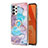 Coque Silicone Motif Fantaisie Souple Couleur Unie Etui Housse avec Support Bague Anneau Y03B pour Samsung Galaxy A32 4G Petit