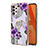 Coque Silicone Motif Fantaisie Souple Couleur Unie Etui Housse avec Support Bague Anneau Y03B pour Samsung Galaxy A32 4G Petit