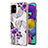 Coque Silicone Motif Fantaisie Souple Couleur Unie Etui Housse avec Support Bague Anneau Y03B pour Samsung Galaxy A51 4G Petit