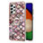 Coque Silicone Motif Fantaisie Souple Couleur Unie Etui Housse avec Support Bague Anneau Y03B pour Samsung Galaxy A52 5G Petit
