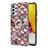 Coque Silicone Motif Fantaisie Souple Couleur Unie Etui Housse avec Support Bague Anneau Y03B pour Samsung Galaxy A72 5G Petit