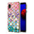Coque Silicone Motif Fantaisie Souple Couleur Unie Etui Housse avec Support Bague Anneau Y03B pour Samsung Galaxy M01 Core Petit