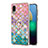 Coque Silicone Motif Fantaisie Souple Couleur Unie Etui Housse avec Support Bague Anneau Y03B pour Samsung Galaxy M02 Petit