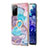 Coque Silicone Motif Fantaisie Souple Couleur Unie Etui Housse avec Support Bague Anneau Y03B pour Samsung Galaxy S20 FE 4G Petit