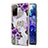 Coque Silicone Motif Fantaisie Souple Couleur Unie Etui Housse avec Support Bague Anneau Y03B pour Samsung Galaxy S20 FE 4G Petit