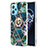 Coque Silicone Motif Fantaisie Souple Couleur Unie Etui Housse avec Support Bague Anneau Y04B pour Realme 9 4G Petit