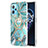 Coque Silicone Motif Fantaisie Souple Couleur Unie Etui Housse avec Support Bague Anneau Y04B pour Realme 9 4G Petit