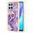 Coque Silicone Motif Fantaisie Souple Couleur Unie Etui Housse avec Support Bague Anneau Y05B pour Huawei Honor 70 Lite 5G Petit