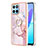 Coque Silicone Motif Fantaisie Souple Couleur Unie Etui Housse avec Support Bague Anneau Y05B pour Huawei Honor 70 Lite 5G Petit