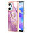 Coque Silicone Motif Fantaisie Souple Couleur Unie Etui Housse avec Support Bague Anneau Y05B pour Huawei Honor X7a Petit