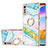 Coque Silicone Motif Fantaisie Souple Couleur Unie Etui Housse avec Support Bague Anneau Y05B pour LG Velvet 4G Petit