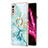 Coque Silicone Motif Fantaisie Souple Couleur Unie Etui Housse avec Support Bague Anneau Y05B pour LG Velvet 4G Petit