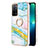 Coque Silicone Motif Fantaisie Souple Couleur Unie Etui Housse avec Support Bague Anneau Y05B pour Oppo A53s 5G Petit