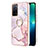 Coque Silicone Motif Fantaisie Souple Couleur Unie Etui Housse avec Support Bague Anneau Y05B pour Oppo A53s 5G Rose