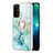 Coque Silicone Motif Fantaisie Souple Couleur Unie Etui Housse avec Support Bague Anneau Y05B pour Oppo A54 5G Petit