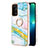 Coque Silicone Motif Fantaisie Souple Couleur Unie Etui Housse avec Support Bague Anneau Y05B pour Oppo A54 5G Petit