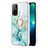 Coque Silicone Motif Fantaisie Souple Couleur Unie Etui Housse avec Support Bague Anneau Y05B pour Oppo A94 5G Petit