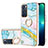 Coque Silicone Motif Fantaisie Souple Couleur Unie Etui Housse avec Support Bague Anneau Y05B pour Oppo Reno6 5G Petit