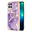 Coque Silicone Motif Fantaisie Souple Couleur Unie Etui Housse avec Support Bague Anneau Y05B pour Realme 8i Petit