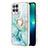 Coque Silicone Motif Fantaisie Souple Couleur Unie Etui Housse avec Support Bague Anneau Y05B pour Realme 8i Petit