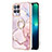 Coque Silicone Motif Fantaisie Souple Couleur Unie Etui Housse avec Support Bague Anneau Y05B pour Realme 8i Petit