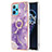 Coque Silicone Motif Fantaisie Souple Couleur Unie Etui Housse avec Support Bague Anneau Y05B pour Realme 9 4G Petit