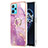 Coque Silicone Motif Fantaisie Souple Couleur Unie Etui Housse avec Support Bague Anneau Y05B pour Realme 9 4G Petit