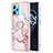 Coque Silicone Motif Fantaisie Souple Couleur Unie Etui Housse avec Support Bague Anneau Y05B pour Realme 9 4G Petit