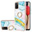 Coque Silicone Motif Fantaisie Souple Couleur Unie Etui Housse avec Support Bague Anneau Y05B pour Samsung Galaxy A02s Colorful