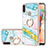 Coque Silicone Motif Fantaisie Souple Couleur Unie Etui Housse avec Support Bague Anneau Y05B pour Samsung Galaxy A11 Colorful