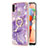 Coque Silicone Motif Fantaisie Souple Couleur Unie Etui Housse avec Support Bague Anneau Y05B pour Samsung Galaxy A11 Petit