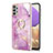 Coque Silicone Motif Fantaisie Souple Couleur Unie Etui Housse avec Support Bague Anneau Y05B pour Samsung Galaxy A13 4G Petit