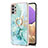 Coque Silicone Motif Fantaisie Souple Couleur Unie Etui Housse avec Support Bague Anneau Y05B pour Samsung Galaxy A13 4G Petit