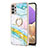 Coque Silicone Motif Fantaisie Souple Couleur Unie Etui Housse avec Support Bague Anneau Y05B pour Samsung Galaxy A13 4G Petit