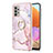 Coque Silicone Motif Fantaisie Souple Couleur Unie Etui Housse avec Support Bague Anneau Y05B pour Samsung Galaxy A32 4G Petit