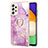 Coque Silicone Motif Fantaisie Souple Couleur Unie Etui Housse avec Support Bague Anneau Y05B pour Samsung Galaxy A52 4G Petit