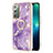 Coque Silicone Motif Fantaisie Souple Couleur Unie Etui Housse avec Support Bague Anneau Y05B pour Samsung Galaxy Note 20 5G Petit