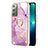 Coque Silicone Motif Fantaisie Souple Couleur Unie Etui Housse avec Support Bague Anneau Y05B pour Samsung Galaxy Note 20 5G Petit