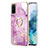 Coque Silicone Motif Fantaisie Souple Couleur Unie Etui Housse avec Support Bague Anneau Y05B pour Samsung Galaxy S20 5G Petit