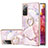 Coque Silicone Motif Fantaisie Souple Couleur Unie Etui Housse avec Support Bague Anneau Y05B pour Samsung Galaxy S20 FE 4G Rose